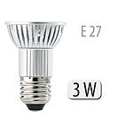 Luminea LED-Spot 3x 1W-LED, warmweiß, E27, 210 lm Luminea LED-Spots E27 (warmweiß)
