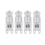 Luminea Halogen-Stiftsockellampe G9, 230 V, 28 Watt, 370 lm, warmweiß, 4er-Set Luminea Halogen-Stifte G9 (warmweiß)