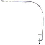 Lunartec Voll schwenkbare LED-Schreibtisch-Lampe aus Metall Lunartec LED Klemmleuchten