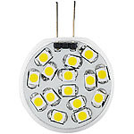 Luminea LED-Stiftsockellampe, 15 SMD LEDs, G4 (12V), ww, vertikal 4er Luminea LED-Stifte G4 (warmweiß)