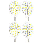 Luminea LED-Stiftsockellampe, 15 SMD LEDs, G4 (12V), kw, vertikal 4er Luminea LED-Stifte G4 (tageslichtweiß)