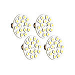 Luminea LED-Stiftsockellampe G4 (12V), 15 SMD LEDs ww, horizontal 4er Luminea LED-Stifte G4 (warmweiß)