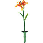 Lunartec Schimmernde LED-Lilien mit Solarbetrieb im 2er-Set Lunartec Solar LED Blumen