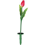 Lunartec Schimmernde LED-Tulpen mit Solarbetrieb im 2er-Set Lunartec Solar LED Blumen