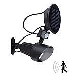 Lunartec Automatischer Solar-LED-Spot mit PIR-Bewegungsmelder & 1 W / 80 Lumen Lunartec Solar-Spot mit Bewegungsmelder