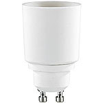 Lunartec Lampensockel-Adapter Adapter GU10 auf E27, 4er-Set Lunartec Lampensockel-Adapter