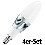 Luminea Energiespar-LED-Lampen m. 3x1W-LEDs,E14,kaltweiß,210 lm,4Stk. Luminea LED-Kerzen E14 (tageslichtweiß)