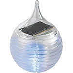 Lunartec Wetterfeste Solar-Baumkugel mit LED-Farbwechsler für draußen Lunartec LED Weihnachtsbaumkugeln