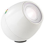Lunartec Weiße LED-Stimmungsleuchte mit Touch-Farbregler, 256 Farben Lunartec Stimmungsleuchten