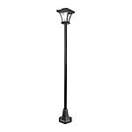 Lunartec Solar-LED-Gartenleuchte SWL-11 mit 166-cm-Laternenmast, 45 lm, 0,3 W Lunartec Solar-Wegeleuchten im Straßenlaternen-Design mit Dämmerungssensor