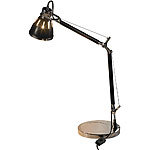 Lunartec Retro-Metall-Tischlampe Klassisch Lunartec Retro-Schreibtischlampen