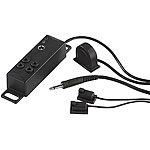 auvisio Infrarot-Verteiler "XIR300" für 8 Geräte Audio, TV, Multimedia auvisio Infrarot Verlängerungen für TV Fernbedienung