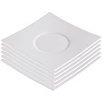 Rosenstein & Söhne Untertasse "kuài" aus edlem Bone China, 6 Stück Rosenstein & Söhne Tafel-Geschirre (Bone China)