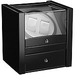 St. Leonhard Design-Uhrenbeweger für 2 Automatik-Uhren, edle Holzoptik, pianoblack St. Leonhard Automatische Uhrenbeweger