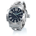 St. Leonhard Wasserdichte Oversize-Quarz-Armbanduhr aus Edelstahl (5 atm) St. Leonhard Analoge Herren-Armbanduhren