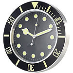 St. Leonhard Sportliche Funk-Wanduhr im Retro-Design, nachleuchtend St. Leonhard Nachleuchtende Funk-Wanduhren