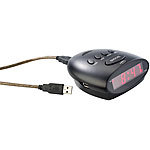infactory Digitalwecker mit USB-Ladefunktion für Smartphones infactory LED-Wecker