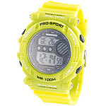 PEARL sports Digitale Armbanduhr mit Stoppuhr, grün PEARL sports Digitale Armbanduhren