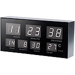Lunartec Kompakter Multi-LED-Wecker, weiße LEDs Lunartec LED-Wecker