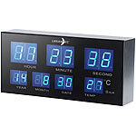 Lunartec Kompakter Multi-LED-Wecker mit blauen LEDs Lunartec LED-Wecker
