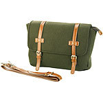 Carlo Milano Messenger-Bag im Querformat, in Filz- & Leder-Optik Carlo Milano Messenger-Bags