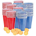 infactory Trinkspiel-Set Bier Pong mit 120 Bechern (je 450 ml) und 10 Bällen infactory Trinkspiel-Sets