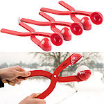 infactory 3er-Set Profi-Schneeballzangen für Schneebälle mit Ø 7 cm, rot infactory Schneeballzangen