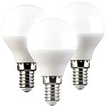 Luminea 3er-Set LED-Tropfen-Lampe E14, 4,9W (ersetzt 40W) 470lm tageslichtweiß Luminea