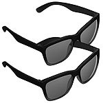 PEARL 2er-Set Sonnenbrillen im Retro-Look, UV-Schutz 400 PEARL Sonnenbrillen