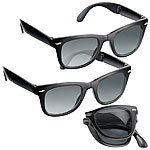PEARL 2er-Set faltbare Sonnenbrille mit UV-Schutz 400 PEARL Faltbare Sonnenbrillen