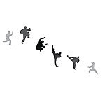 infactory Wand-Tattoo "Kung Fu Fighter" (25-45 cm hoch) infactory Wandtattoos