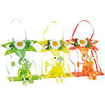 infactory Deko-Häschen auf Frühlingsschaukel, 3er-Set infactory Deko-Häschen auf Frühlingsschaukeln