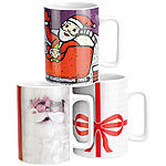 infactory Weihnachtstassen mit Sound 3er-Set infactory