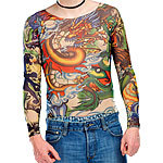 infactory Tattoo-Shirt "Panther & Dragon" infactory Tattoo-Shirts