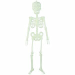 infactory Nachleuchtendes Deko-Skelett "Spooky Bones", 32 cm, 4er-Set infactory Skelette