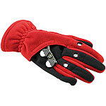 infactory Kuschelige Fleece-Handschuhe mit LED-Beleuchtung, rot, Gr. XS/S infactory Fleece Handschuhe mit LED-Beleuchtung