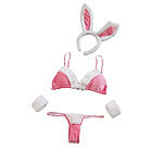 infactory Sexy Bunny-Kostüm mit Ohren & Bommelschwanz, XL infactory Sexy Bunny-Kostüme