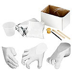 infactory Gips-Abform-Set für 3D-Form von Baby-Füßchen oder -Händchen, 8-teilig infactory 3D Gipsabdruck-Sets