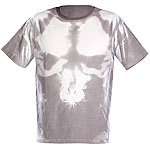 infactory Farbwechsel-T-Shirt: Wechselt von grau zu weiß, Gr. XXL infactory Farbwechsel-T-Shirts
