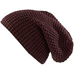 PEARL urban XXL-Strick-Mütze Long Beanie, dunkelbraun PEARL urban Strick-Mützen