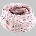 PEARL urban XXL-Loop-Schal aus rosa Grobstrick PEARL urban Schlauchschals