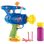 Playtastic 3in1-Spielzeugpistole: Schießt Seifenblasen, Wasser & Gummipfeile Playtastic Seifenblasen-Pistolen