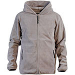 PEARL outdoor Fleece-Jacke mit Kapuze für Herren, Größe M, grau PEARL outdoor Herren Fleece-Jacken