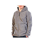 PEARL outdoor Fleece-Jacke mit Kapuze für Herren, Größe XL, grau PEARL outdoor Herren Fleece-Jacken