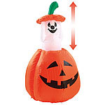 infactory Selbstaufblasender Kürbis m. beweglichem Geist & Beleuchtung infactory Selbstaufblasende Halloween Kürbisse