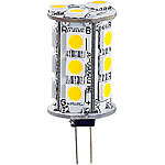 Luminea LED-Stiftsockellampe mit 18 SMD LEDs, G4 (12V), tageslichtweiß, rund Luminea LED-Stifte G4 (tageslichtweiß)