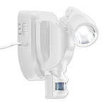 Lunartec Solar-Außen-Wandstrahler mit 3-Watt-CREE-LED & Bewegungssensor, 120 lm Lunartec Solar-Wandstrahler mit PIR-Sensoren für außen