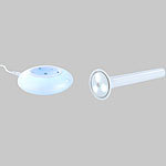Lunartec 3in1-Nachttisch-Lampe mit Farbwechsel & Taschenlampe Lunartec Nachttisch Lampen