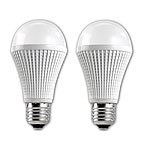 Luminea Highpower-LED-Lampe E27, 9 Watt, dimmbar, 5000 K, 720 Lumen, 2er-Set Luminea LED-Tropfen E27 (warmweiß)