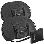 PEARL 2er-Set leichte Falt-Reisetaschen für Handgepäck, 63 l PEARL Falt-Reisetaschen